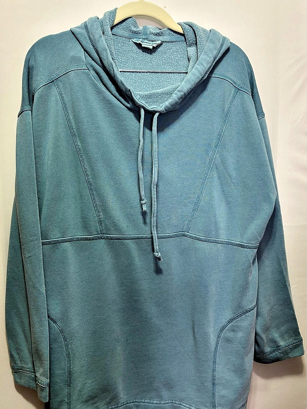 Coldwater Creek Women's Cotton Blend Hoodie Blue Medium Like New